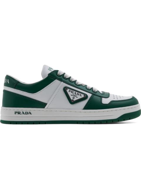 Prada Downtown Leather Low Top Sneakers White Mango (Women's)