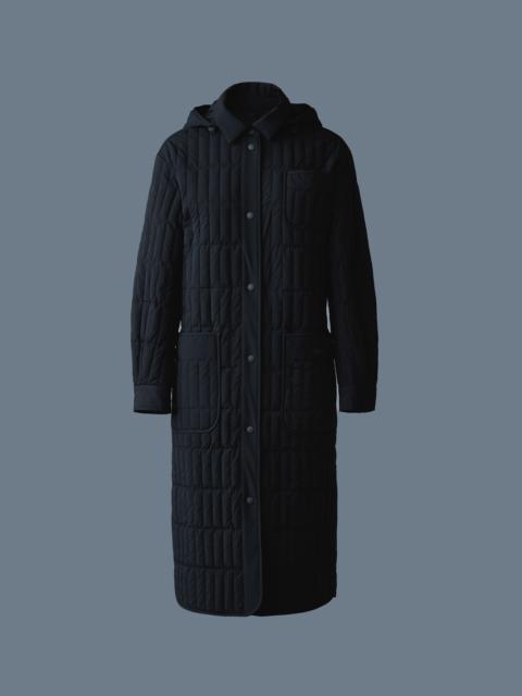 TADOKA Light down vertical quilted coat