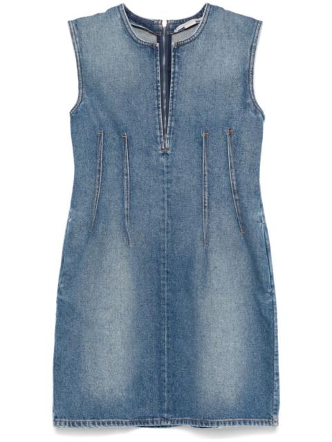 denim mini dress