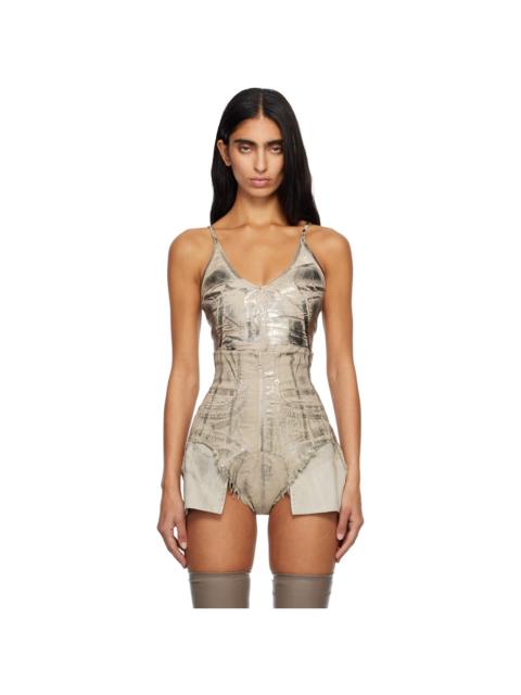 Gray Concordians Foil Denim Camisole