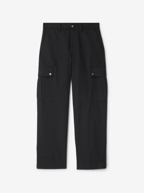 Cotton Blend Cargo Trousers