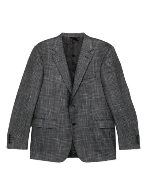 checked blazer