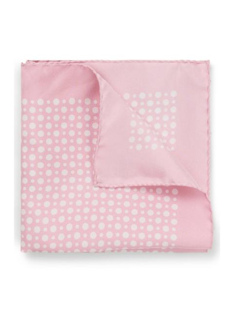 BECKHAM X BOSS PRINTED SILK POCKET SQUARE