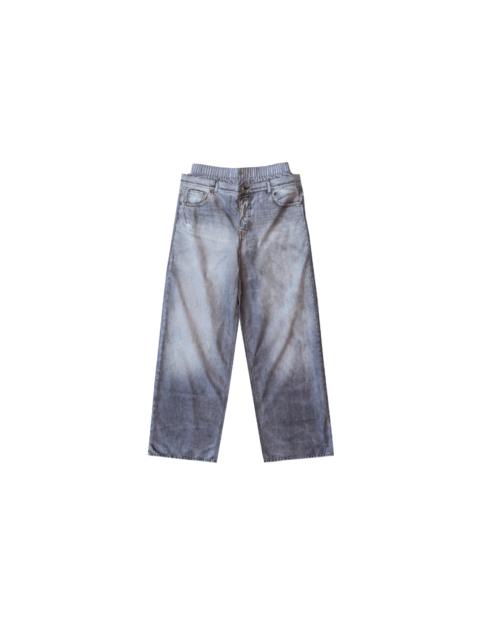 Acne Studios Printed Tromp L'oeil Trousers Grey