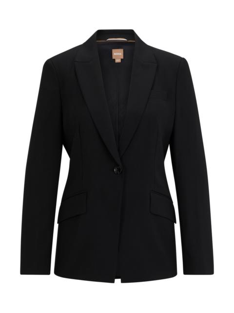 REGULAR-FIT JACKET IN VIRGIN WOOL WITH SLIT CUFFS