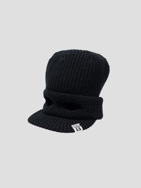MASKED VISOR KNIT CAP