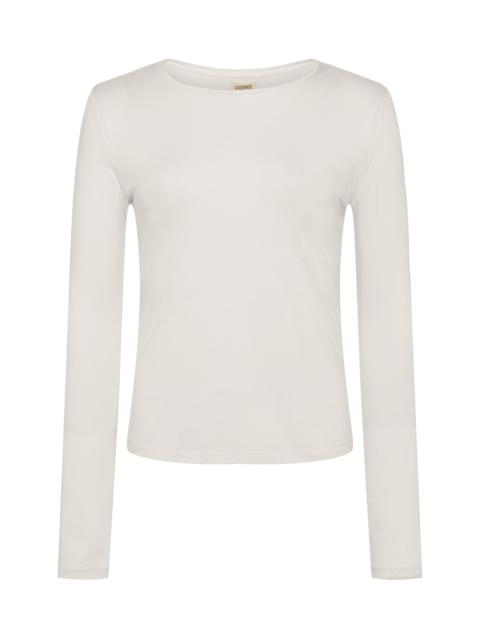 Ayla Cashmere Jersey Tee