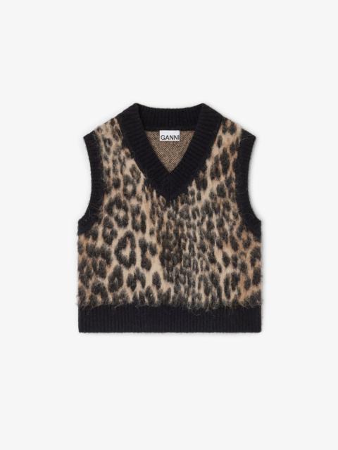 LEOPARD V-NECK VEST