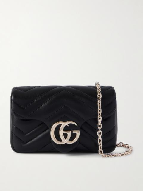 Gg Marmont Mini Matelassé Leather Shoulder Bag