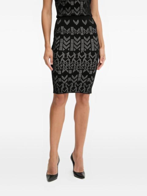 x Marciano knit pencil midi skirt