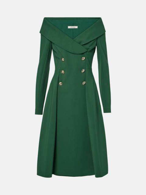 Off-shoulder midi dress