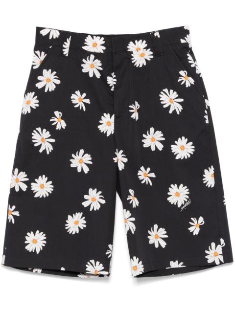 daisy-print shorts