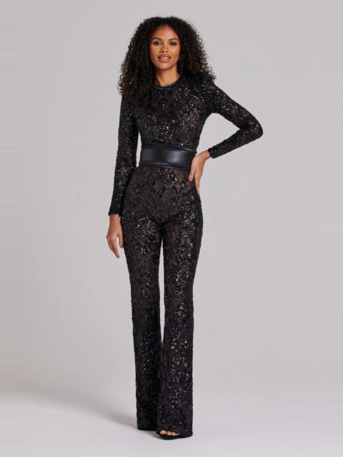 Bella Black Dark Nude Jumpsuit