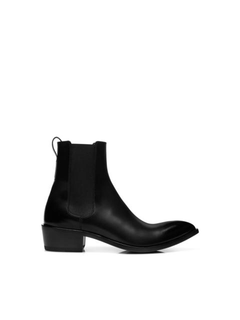 BURNISHED LEATHER CHELSEA BOOT
