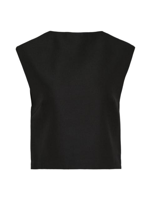 Wool Mohair Grain De Poudre Top