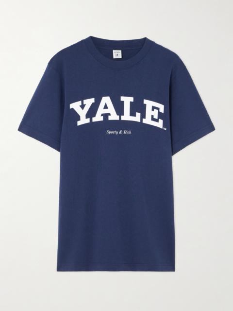 Yale Printed Cotton-jersey T-shirt