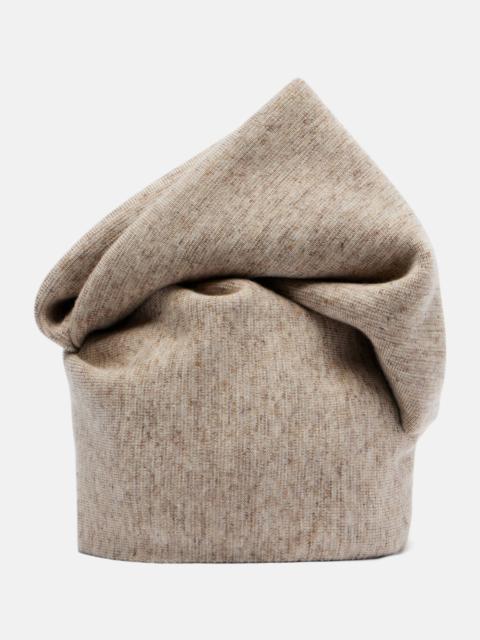 Willow wool, cashmere, and linen hat
