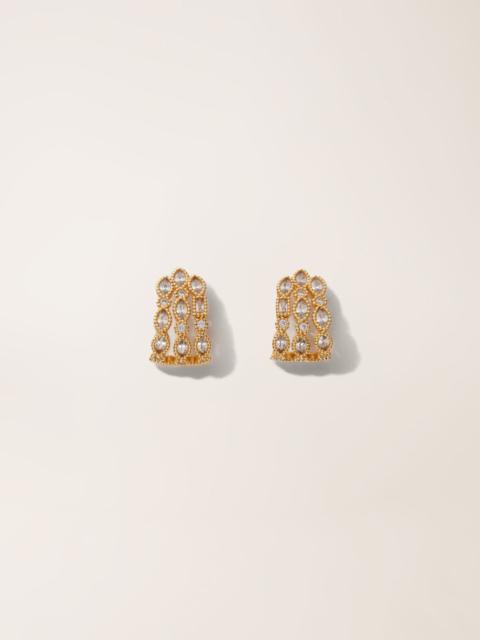 Rhinestone earrings