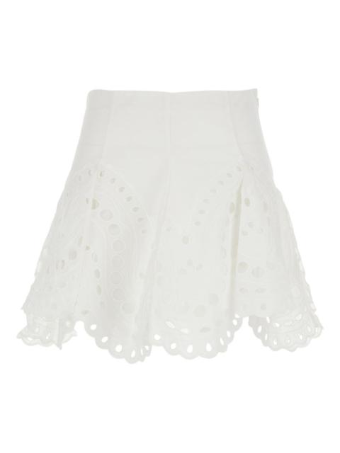 Sail eyelet skirt