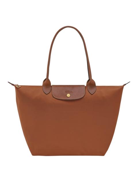 Le Pliage Original L Tote bag Cognac - Recycled canvas