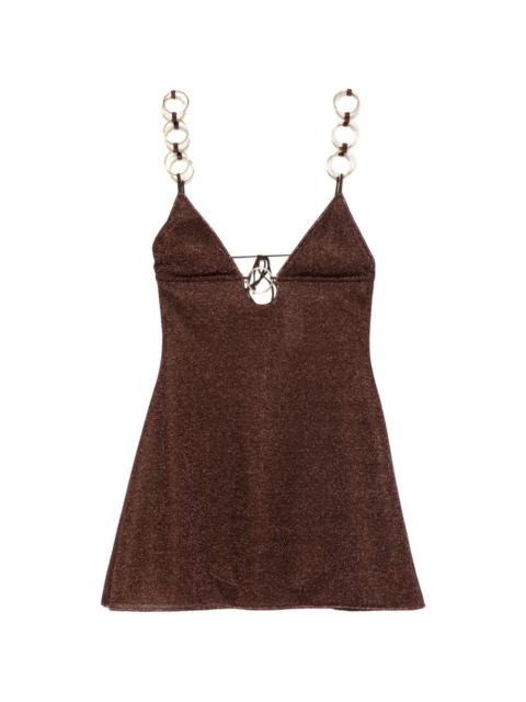 Lumière ring-detail mini dress