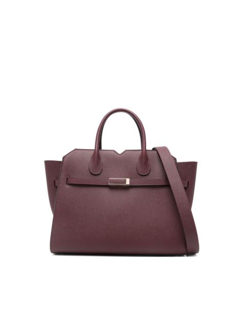 rectangle leather tote bag