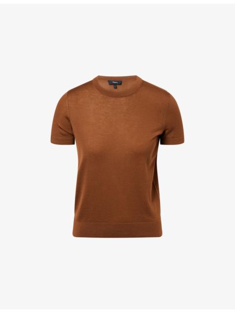 Tiny Basic Short-Sleeve Merino Wool Top