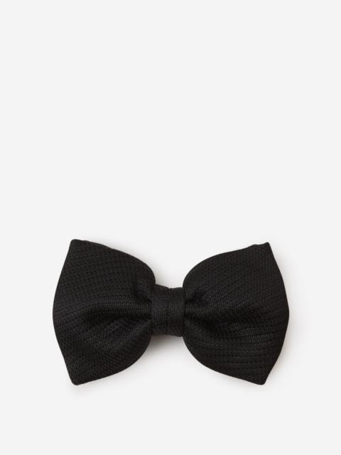 TEXTURED SILK BOW TIE