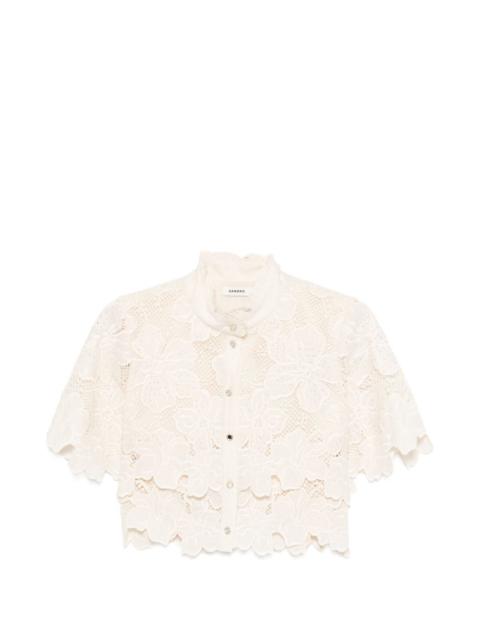 Ame floral-lace shirt