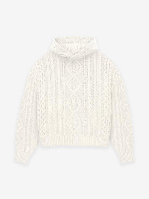 Cable Knit Hoodie