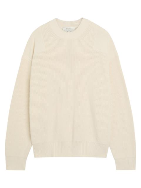 Studio Nicholson Panelled-effect Ribbed-knit Cotton Jumper