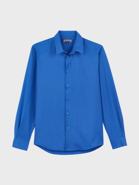 MEN WOOL SHIRT SOLID