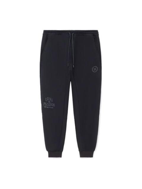 Li-Ning x DFT Way Of Wade Graphic Sweatpants 'Black' AKXR625-2