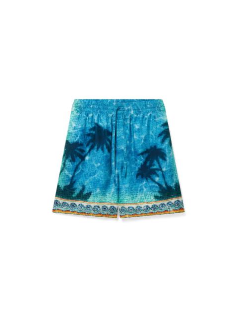 Caustics Emblem Silk Shorts | Casablanca Paris