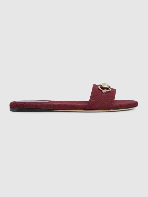 Women's slide sandal with Horsebit
