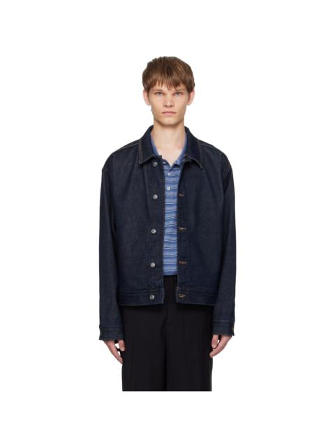 Navy Regular-Fit Denim Jacket