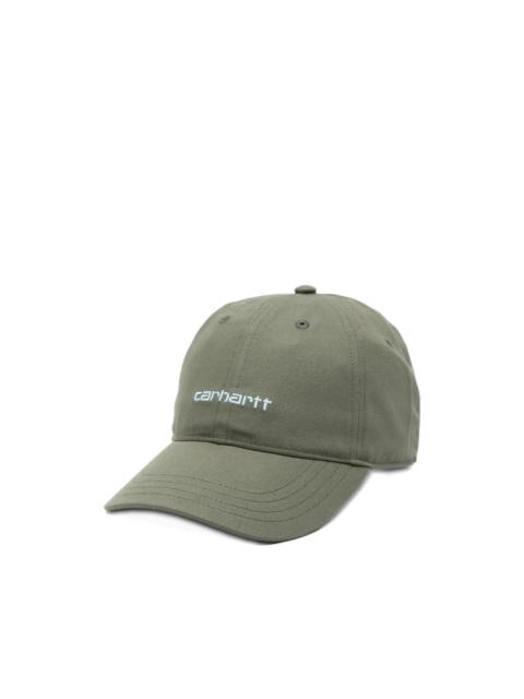 logo-embroidered cap