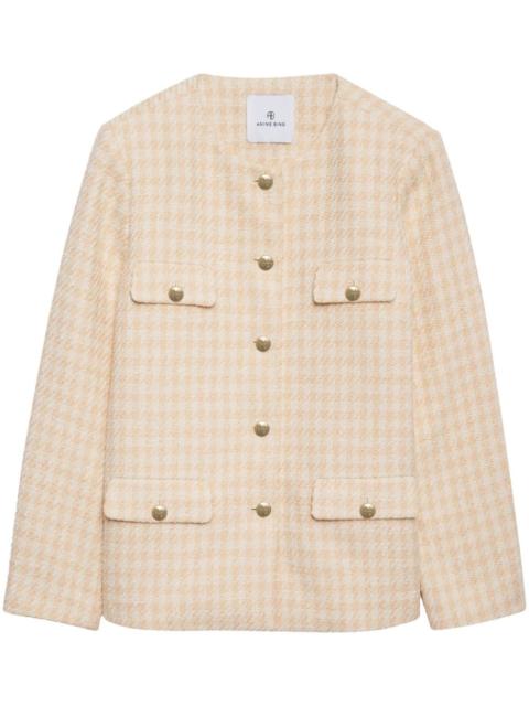 Janet houndstooth tweed jacket