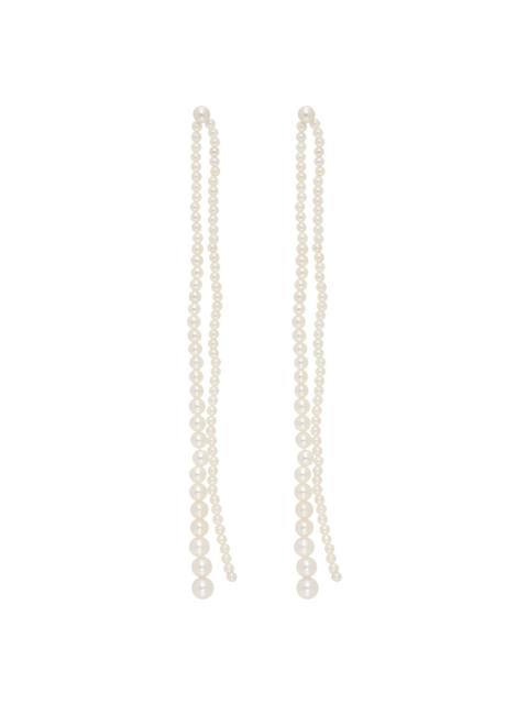 White Promenade de Perles Earrings