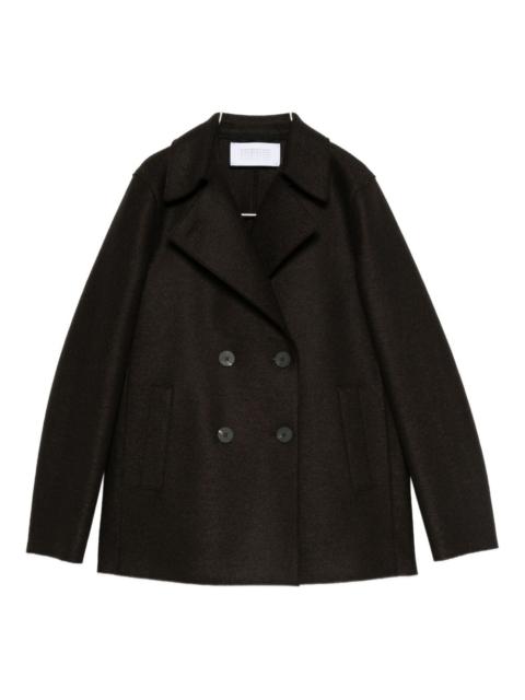 double-breasted wool coat