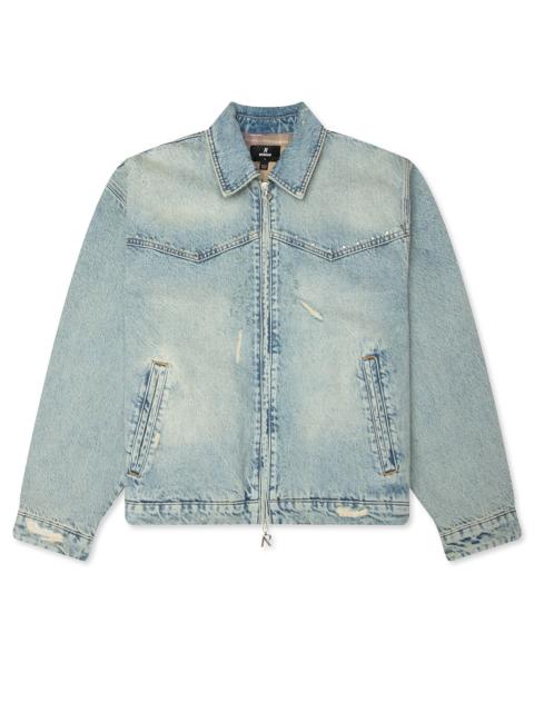 REPRESENT X GUNS N' ROSES DENIM JACKET - LIGHT VINTAGE BLUE