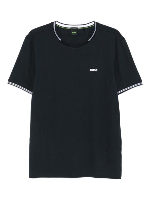 tipped crew-neck T-shirt
