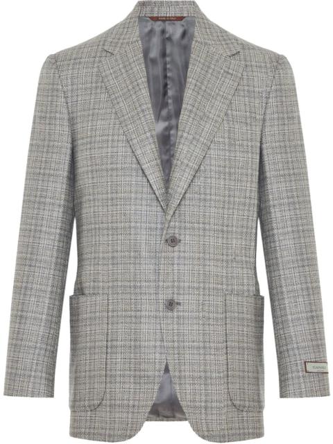 checked blazer