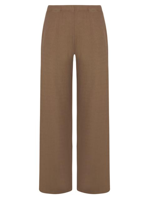 TRUFFLE RIB WIDE LEG PANTS