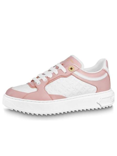(WMNS) LOUIS VUITTON Time Out Sneakers 'White Mini Monogram Pink' 1ABURV