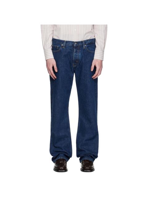 Navy Relaxed Bootcut Jeans