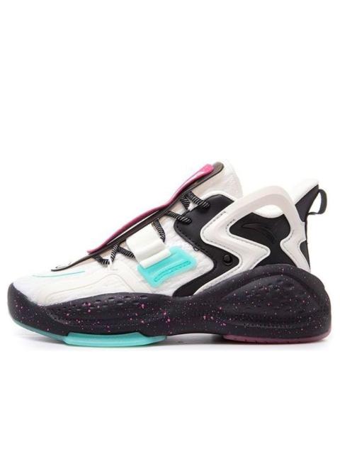 (WMNS) ANTA Life Series Sneakers 'Black White Green' 122038081-1