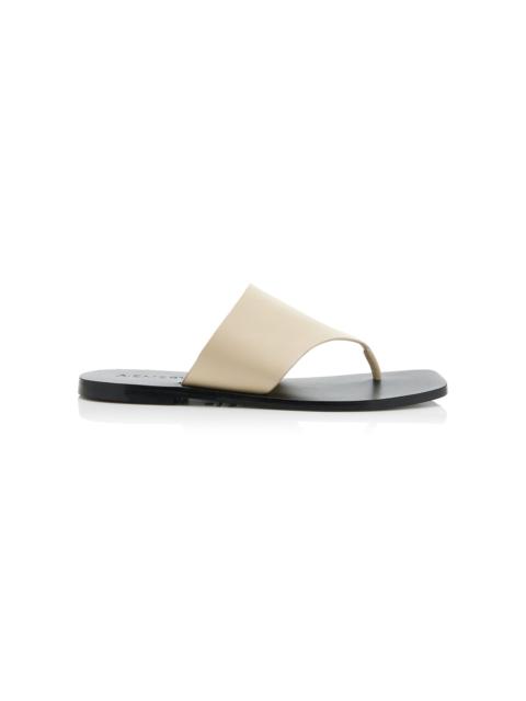 Paton Leather Sandals white