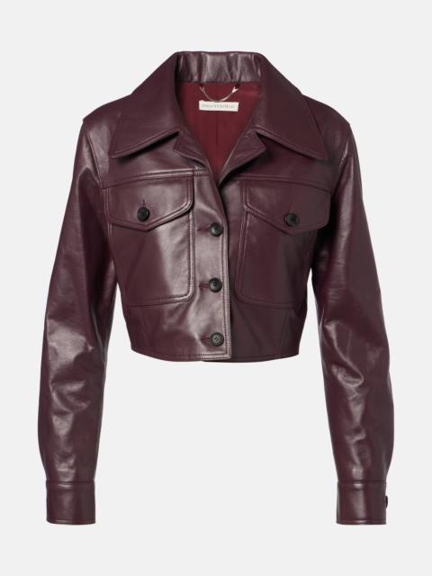 Nics cropped leather jacket