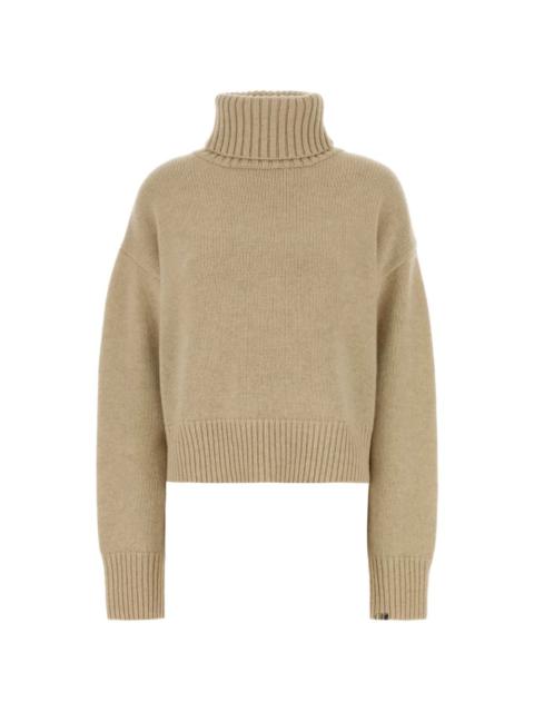 roll-neck cashmere sweater